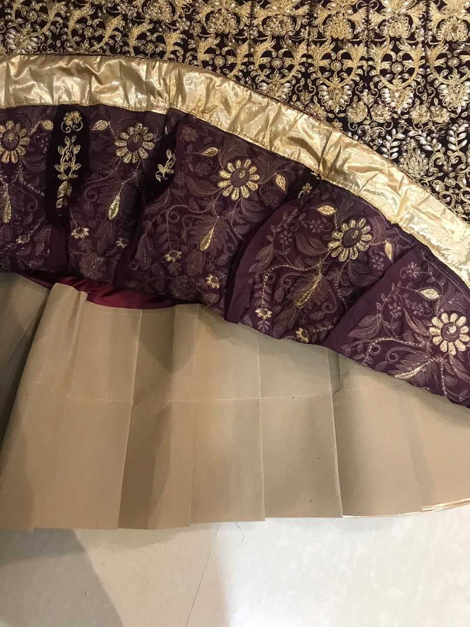 Ynf Velvet KESH494 MC-1086 Lehengas Wedding Collections Festive Collections Wholesale Bridal Lehenga Velvet Lehenga Anarkali Lehenga Manufacturer- Kapda Export