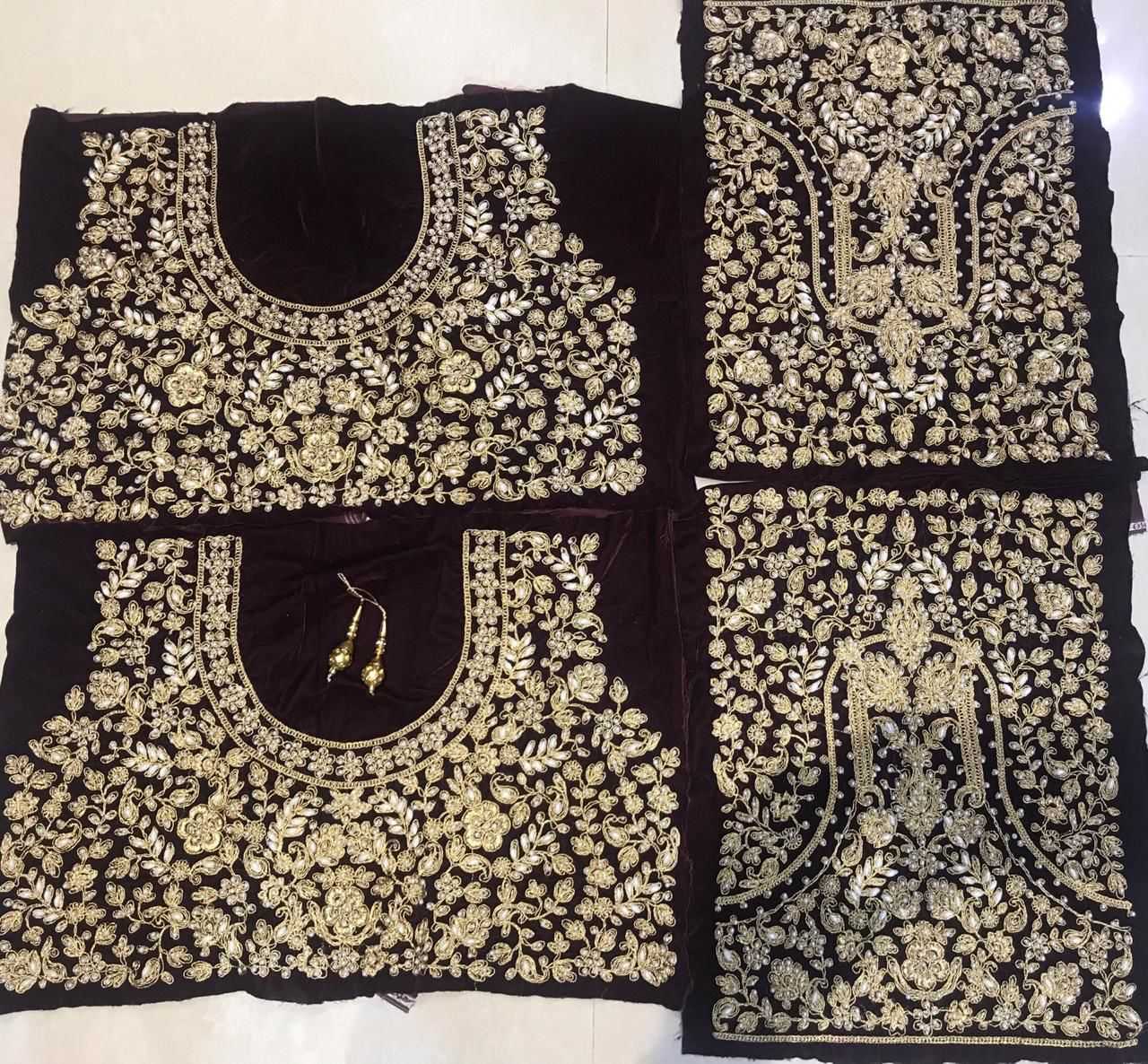 Ynf Velvet KESH494 MC-1086 Lehengas Wedding Collections Festive Collections Wholesale Bridal Lehenga Velvet Lehenga Anarkali Lehenga Manufacturer- Kapda Export