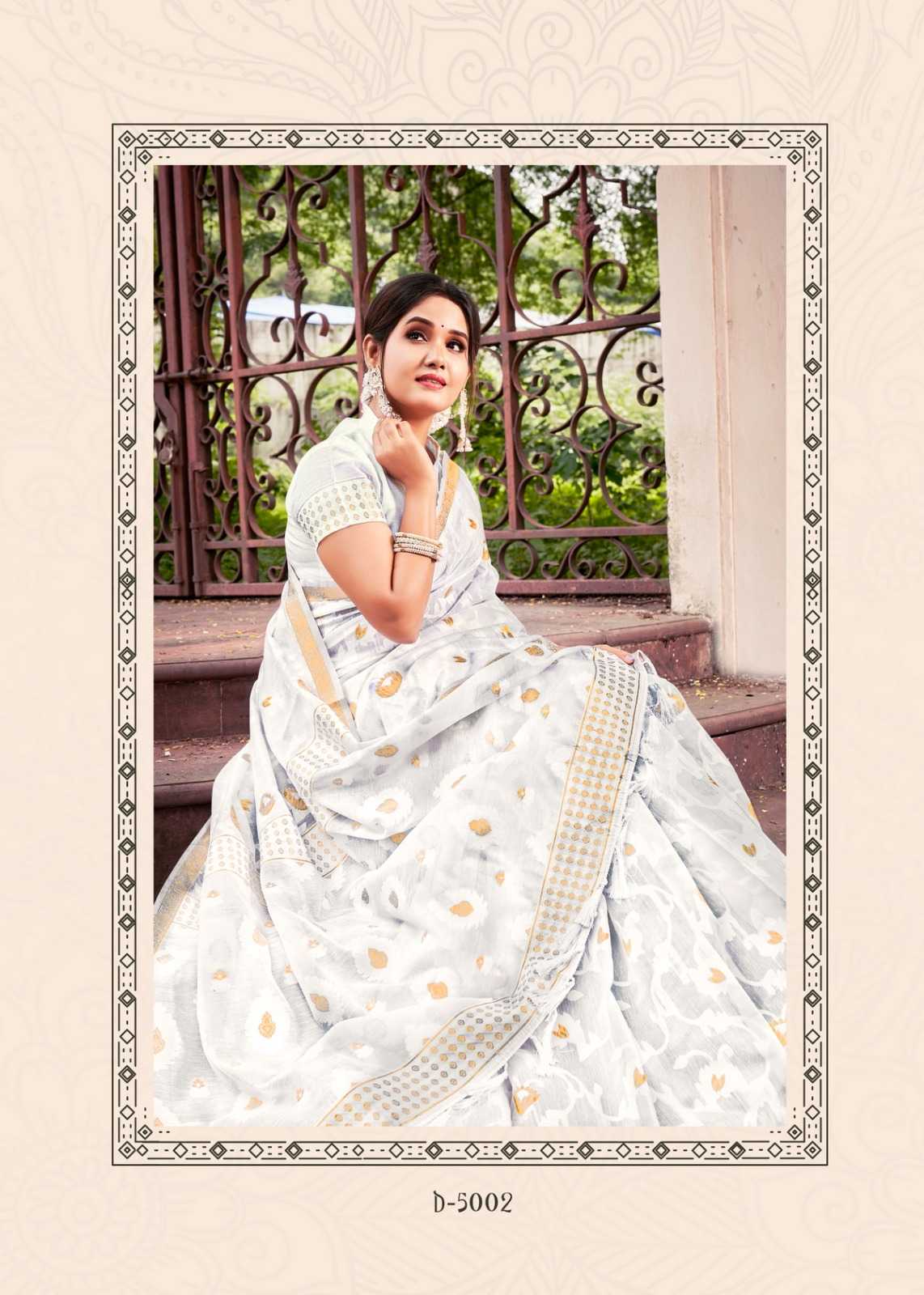 Ynf Banarasi Soft Silk RIN203 WHITE Silk Sarees Wedding Collections Festive Collections Wholesale Banarasi Silk Sarees Soft Silk Sarees White Silk Sarees Manufacturer- Kapda Export