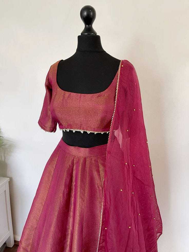 Ynf Burberry Silk RIN157 5232 Lehengas Wedding Collections Plus Size Collections Wholesale Designer Lehenga Silk Lehenga Handloom Lehenga Manufacturer- Kapda Export