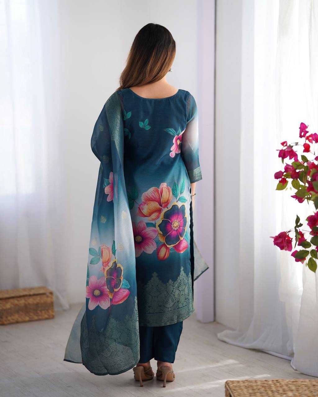 Ynf Chanderi Silk RIN133 16 Kurti Wholesale Fancy Kurti Printed Silk Kurti Manufacturer- Kapda Export