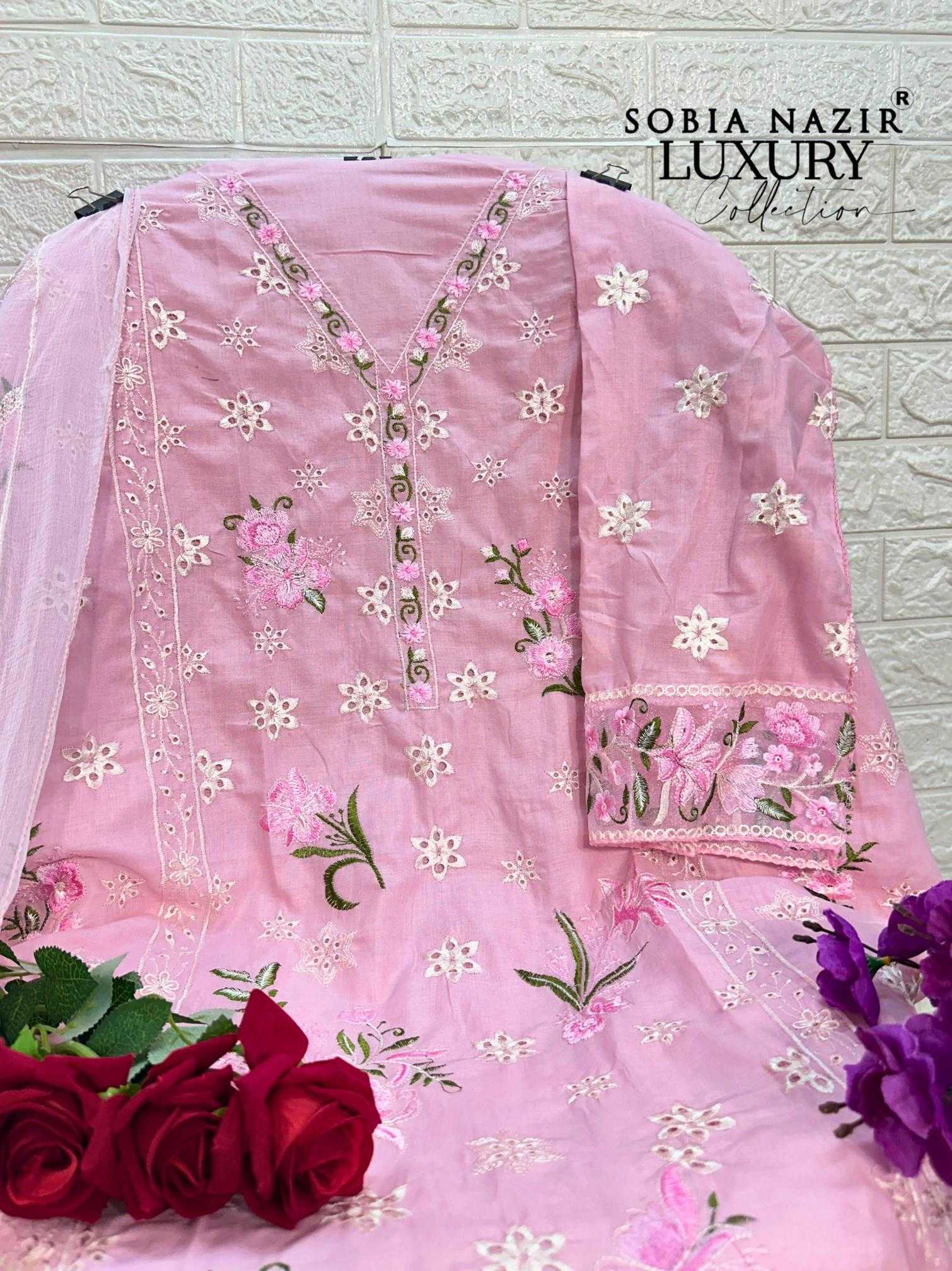 Ynf Chikan KESH444 SOBIA NAZIR-1034 Suits & Dresses Wedding Collections Festive Collections Wholesale Embroidery Suits Wedding Suits Pink Salwar Suit Manufacturer- Kapda Export