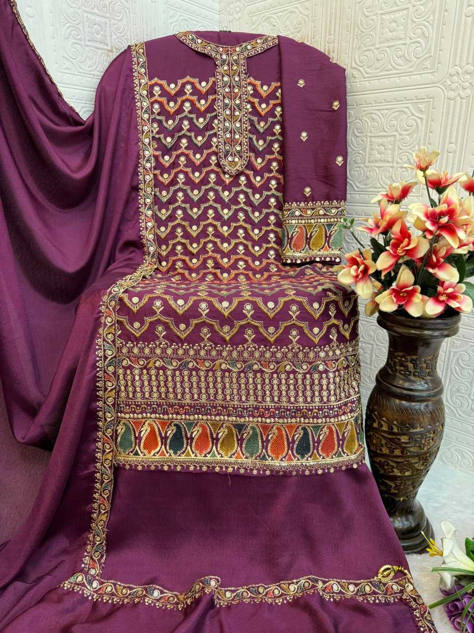 Ynf Chinon Silk RIN131 5101 Suits & Dresses Bollywood Collections Wholesale Palazzo Suit Kiara Advani Manufacturer- Kapda Export