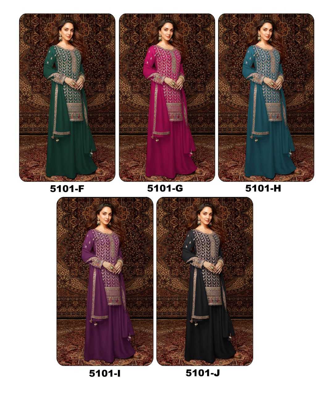 Ynf Chinon Silk RIN131 5101 Suits & Dresses Bollywood Collections Wholesale Palazzo Suit Kiara Advani Manufacturer- Kapda Export