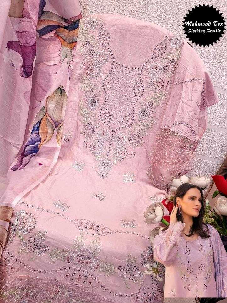 Ynf Cotton Cambric KESH444 MEHMOOD TEX-70 Suits & Dresses Wedding Collections Festive Collections Wholesale Embroidery Suits Cotton Suits Pink Salwar Suit Manufacturer- Kapda Export