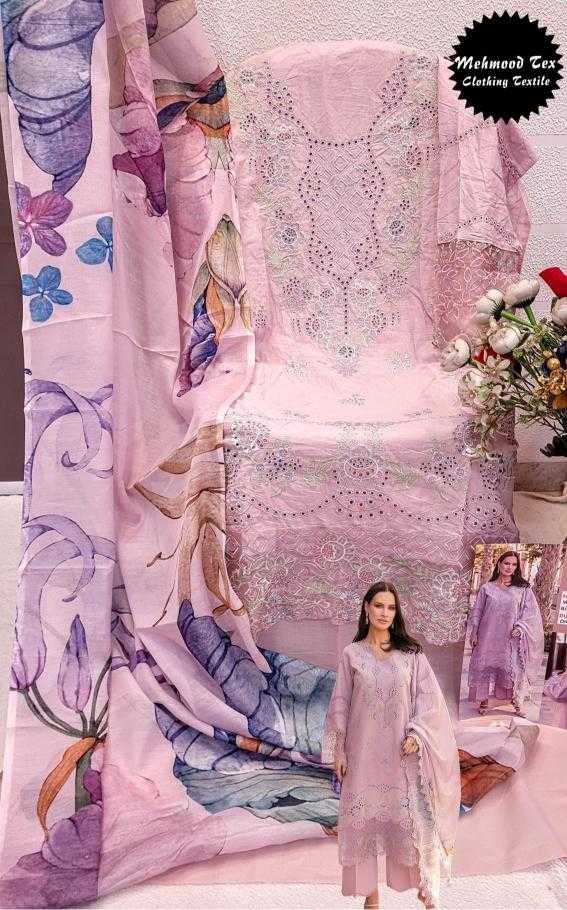 Ynf Cotton Cambric KESH444 MEHMOOD TEX-70 Suits & Dresses Wedding Collections Festive Collections Wholesale Embroidery Suits Cotton Suits Pink Salwar Suit Manufacturer- Kapda Export