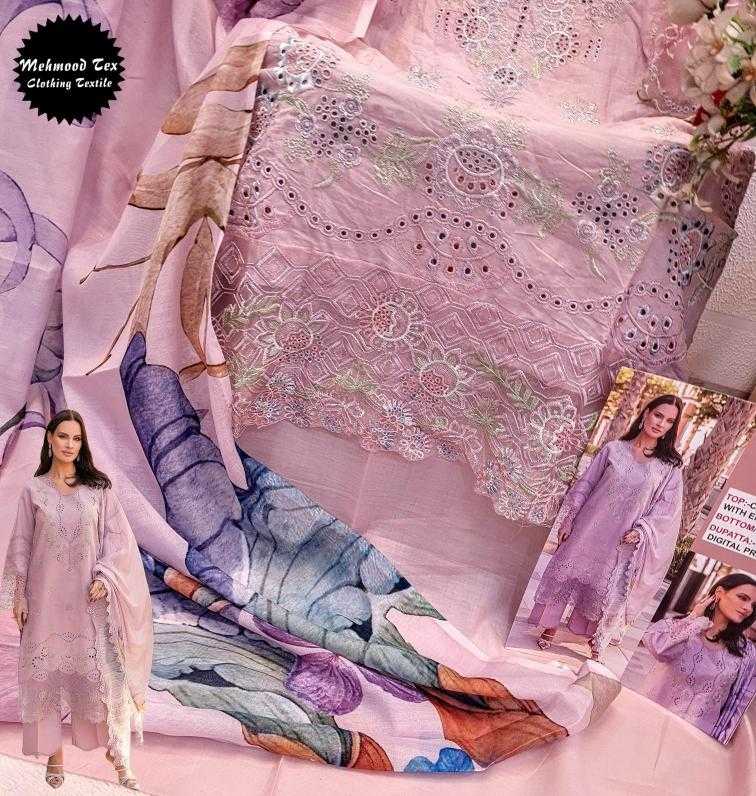 Ynf Cotton Cambric KESH444 MEHMOOD TEX-70 Suits & Dresses Wedding Collections Festive Collections Wholesale Embroidery Suits Cotton Suits Pink Salwar Suit Manufacturer- Kapda Export