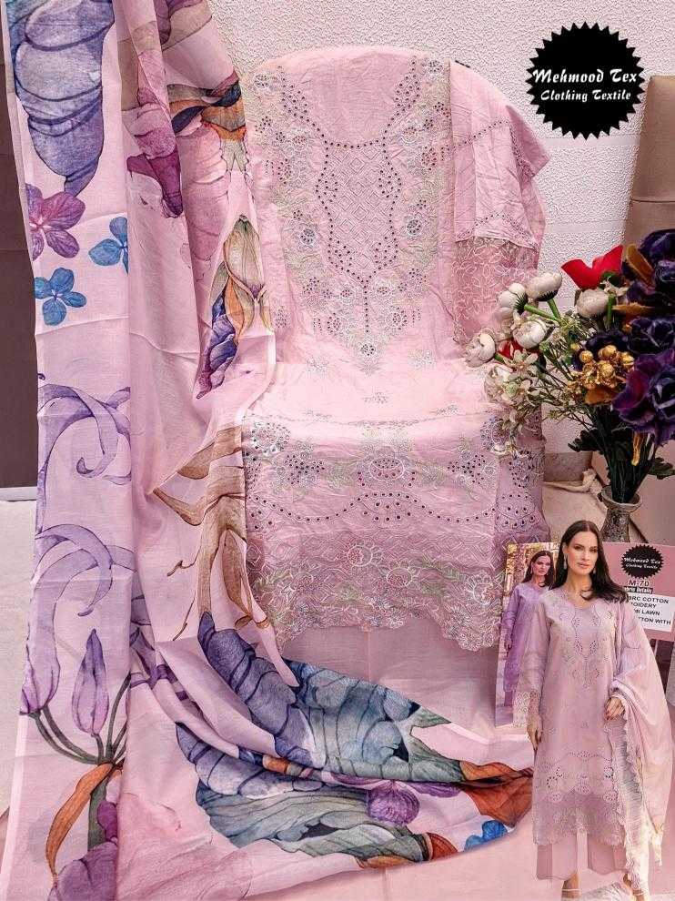 Ynf Cotton Cambric KESH444 MEHMOOD TEX-70 Suits & Dresses Wedding Collections Festive Collections Wholesale Embroidery Suits Cotton Suits Pink Salwar Suit Manufacturer- Kapda Export