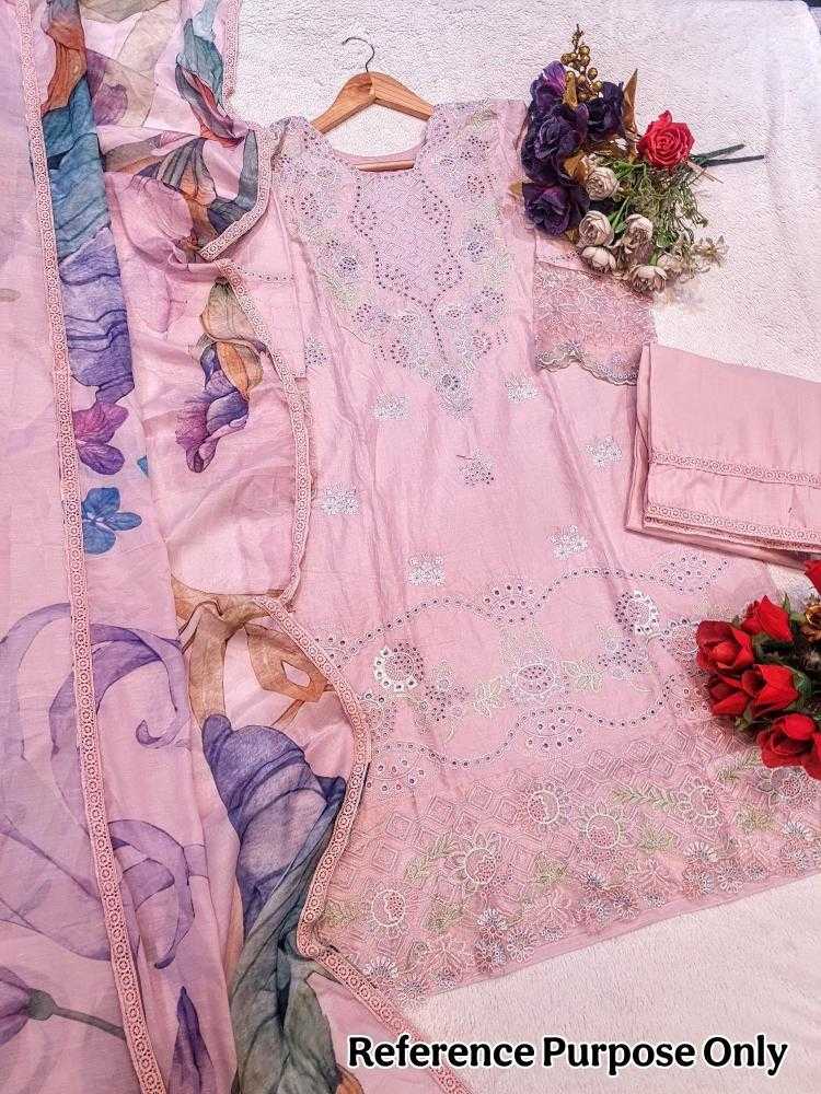 Ynf Cotton Cambric KESH444 MEHMOOD TEX-70 Suits & Dresses Wedding Collections Festive Collections Wholesale Embroidery Suits Cotton Suits Pink Salwar Suit Manufacturer- Kapda Export