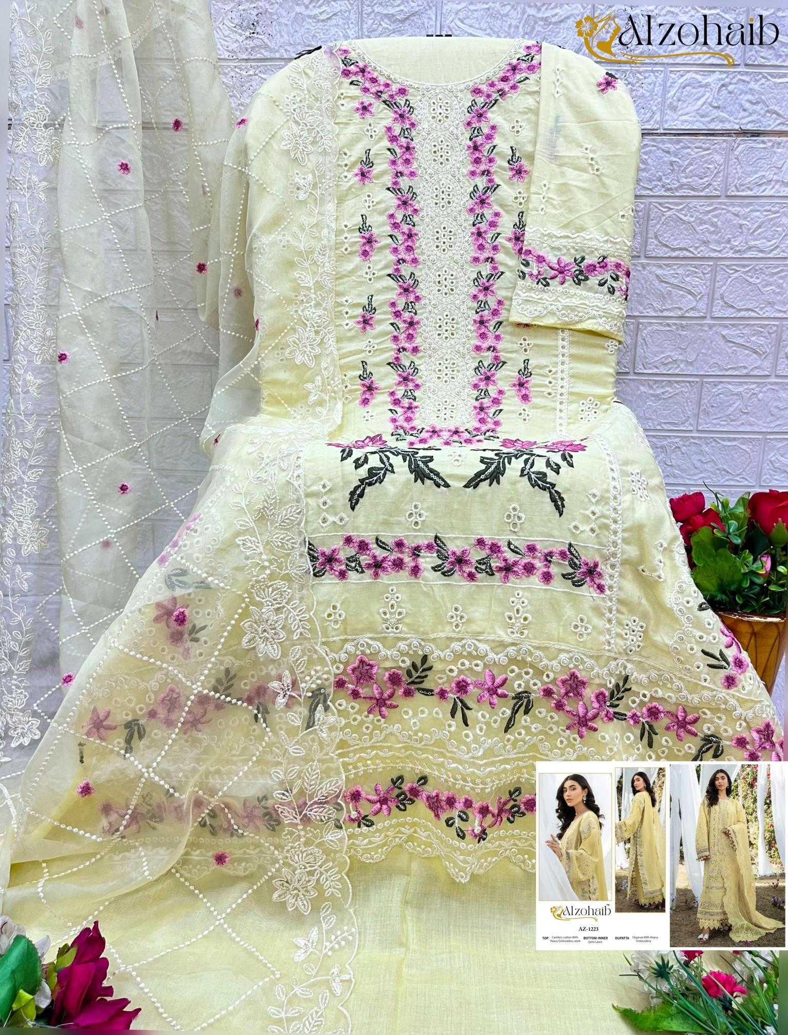 Ynf Cotton KESH444 ALZOHAIB-1223 Suits & Dresses Wedding Collections Festive Collections Wholesale Cotton Suits Wedding Suits Yellow Salwar Suit Manufacturer- Kapda Export