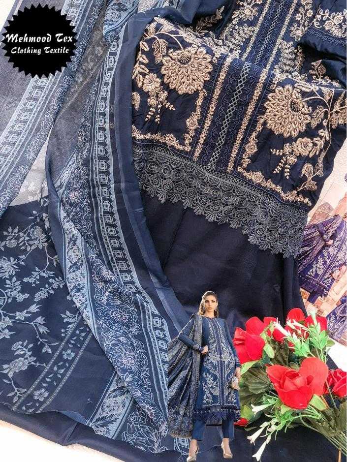 Ynf Cotton KESH444 MEHMOOD TEX-60 Suits & Dresses Wedding Collections Festive Collections Wholesale Embroidery Suits Cotton Suits Pink Salwar Suit Manufacturer- Kapda Export