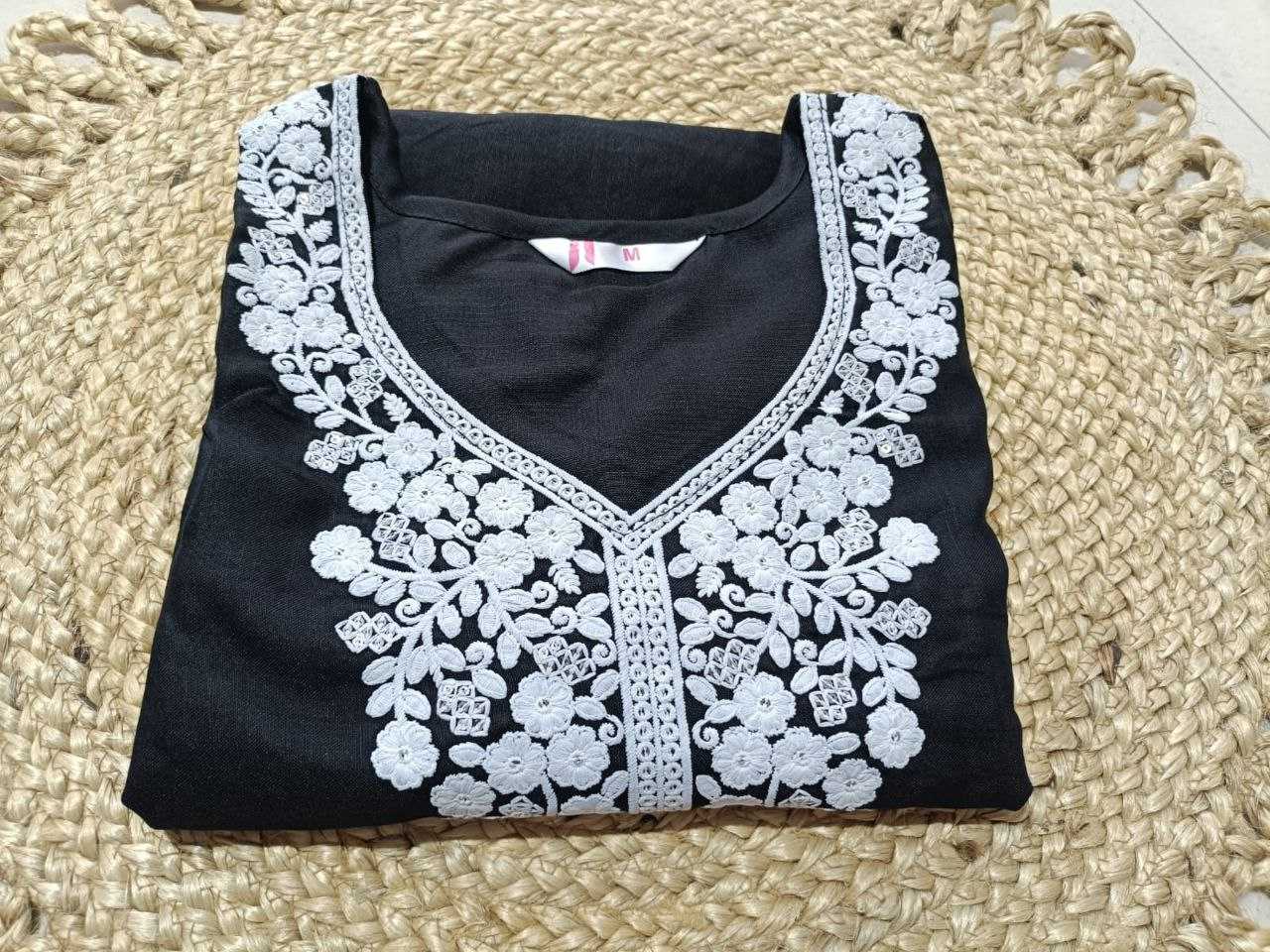 Ynf Cotton KESH461 93 Kurti Wholesale Embroidered Kurtis Chikan Kurti Kurti With Palazzo Manufacturer- Kapda Export