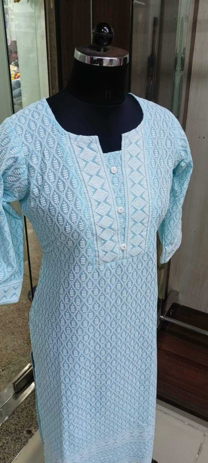 Ynf Cotton KESH481 213 Kurti Festive Collections Plus Size Collections Wholesale Casual Kurtis Cotton Kurtis Chikan Kurti Manufacturer- Kapda Export