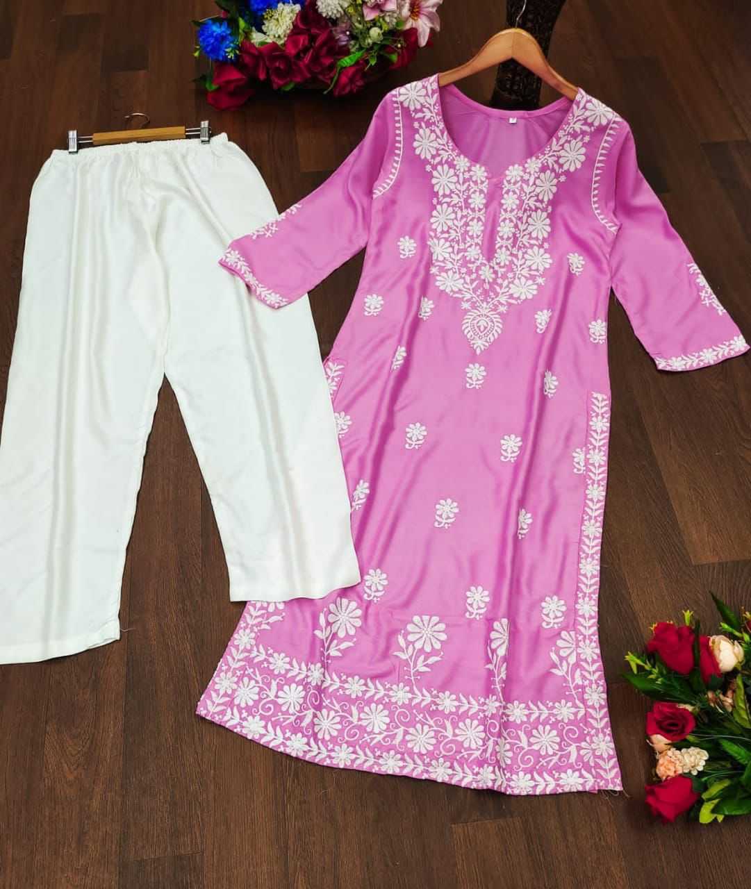 Ynf Cotton KESH502 575 Kurti Wholesale Cotton Kurtis Rayon Kurtis Chikan Kurti Manufacturer- Kapda Export