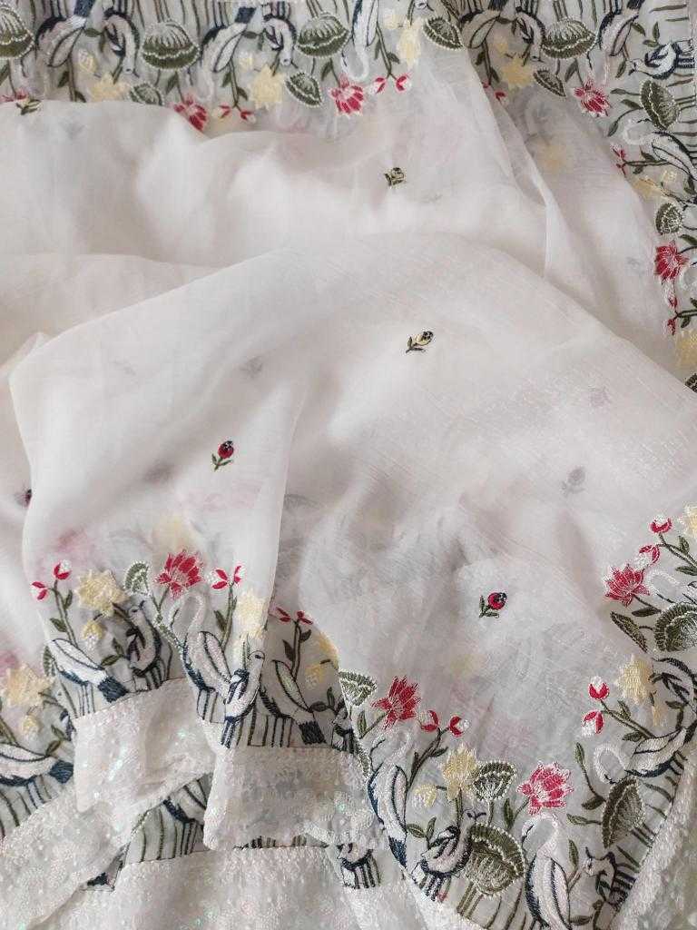 Ynf Crush Silk RIN164 stunning Crunchy Silk Sarees Wedding Collections Festive Collections Wholesale Designer Silk Sarees Silk Sarees For Weddings White Silk Sarees Manufacturer- Kapda Export