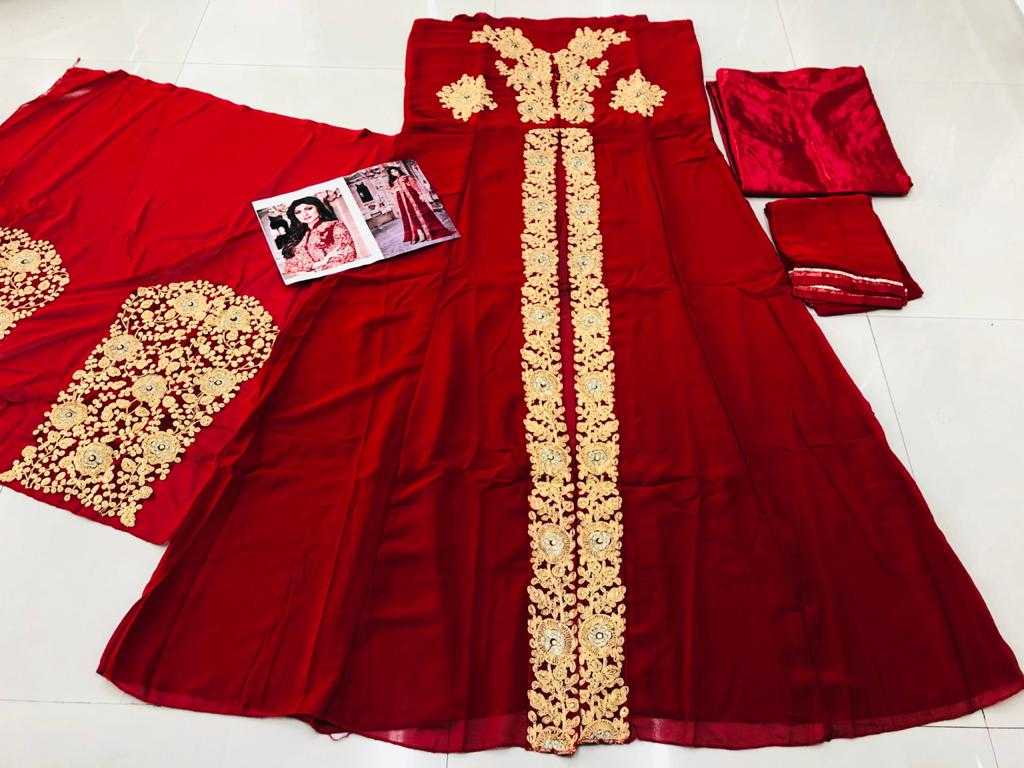 Ynf Faux Georgette KESH504 8001 Gowns Wedding Collections Bollywood Collections Wholesale Embroidery Gowns Georgette Gown Shamita Shetty Manufacturer- Kapda Export