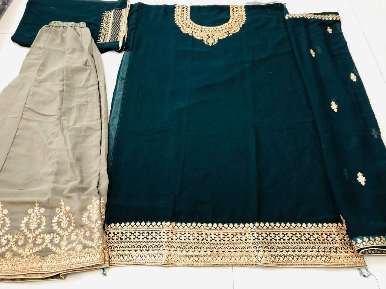 Ynf Faux Georgette KESH504 8421 Suits & Dresses Bollywood Collections Festive Collections Wholesale Embroidery Suits Palazzo Suit Shamita Shetty Manufacturer- Kapda Export