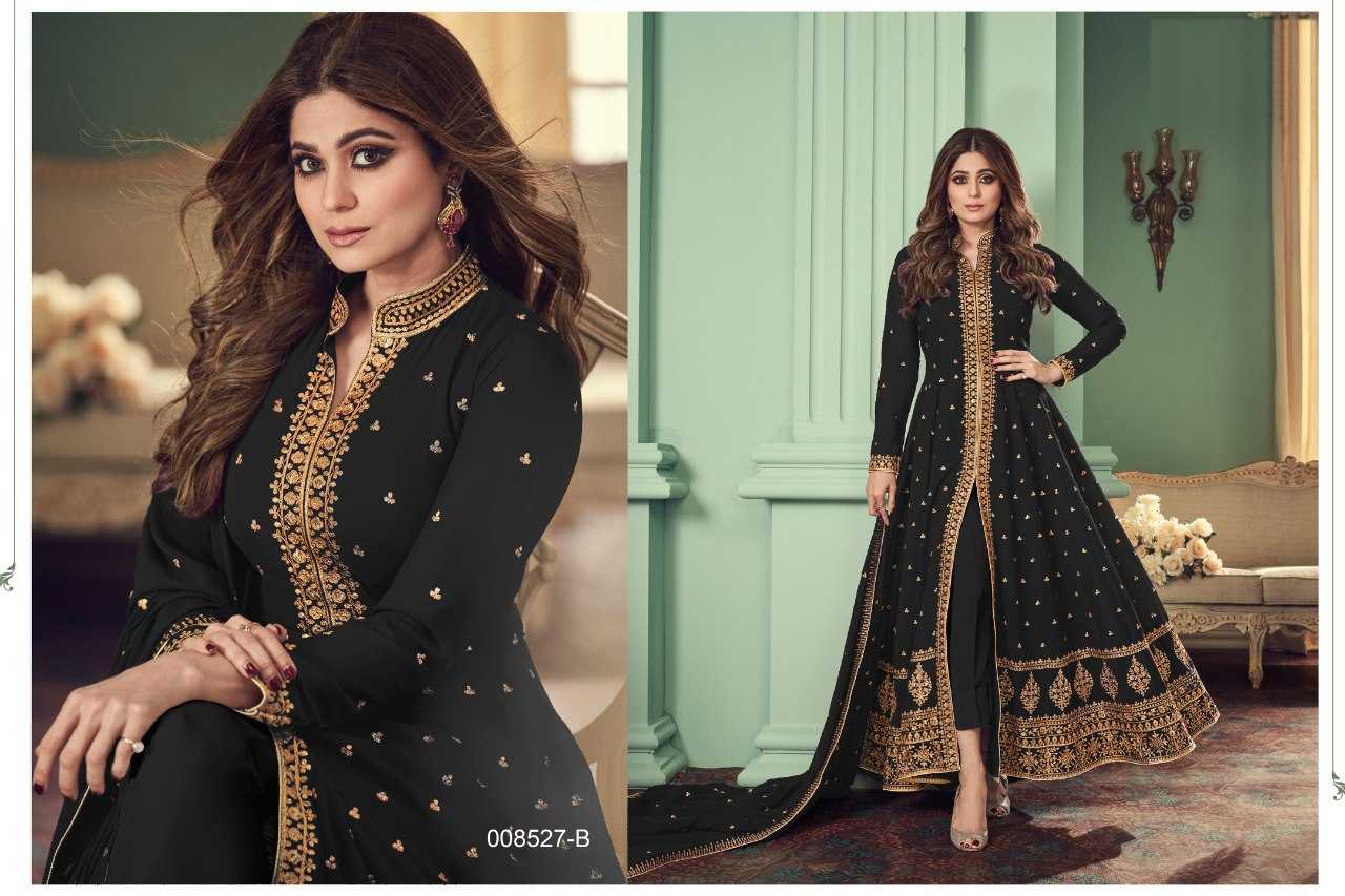 Ynf Faux Georgette KESH504 8527 Gowns Bollywood Collections Festive Collections Wholesale Georgette Gown Sequin Gowns Shamita Shetty Manufacturer- Kapda Export