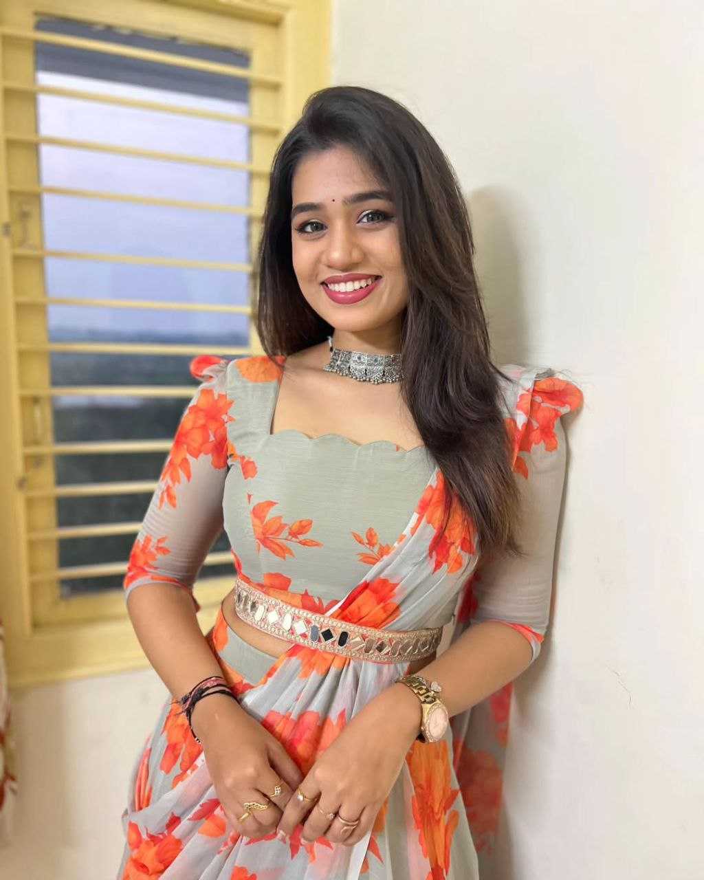 Ynf Faux Georgette KESH516 9261 Sarees Wholesale Party Wear Sarees Fancy Sarees Printed Sarees Lehenga Sarees Saree with Belt Manufacturer- Kapda Export