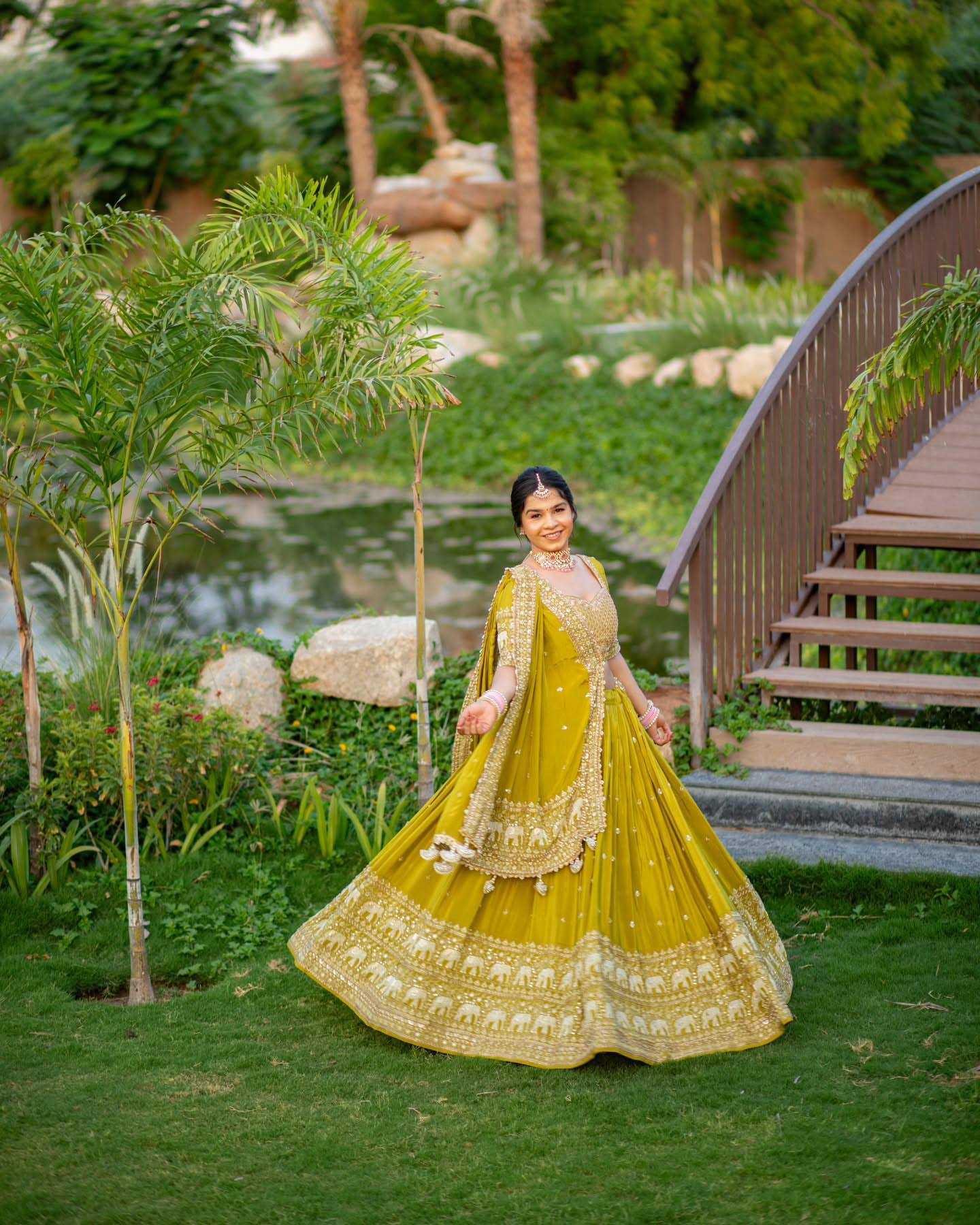 Ynf Georgette KESH497 244 Lehengas Wholesale Designer Lehenga Lehenga For Haldi Yellow Lehenga Manufacturer- Kapda Export