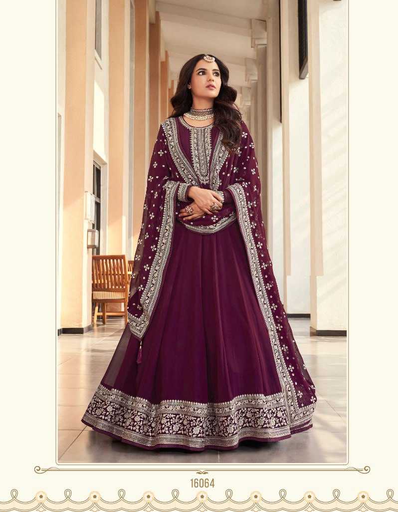 Ynf Georgette KESH504 16061 Gowns Wedding Collections Bollywood Collections Wholesale Embroidery Gowns Georgette Gown Jasmin Bhasin Manufacturer- Kapda Export