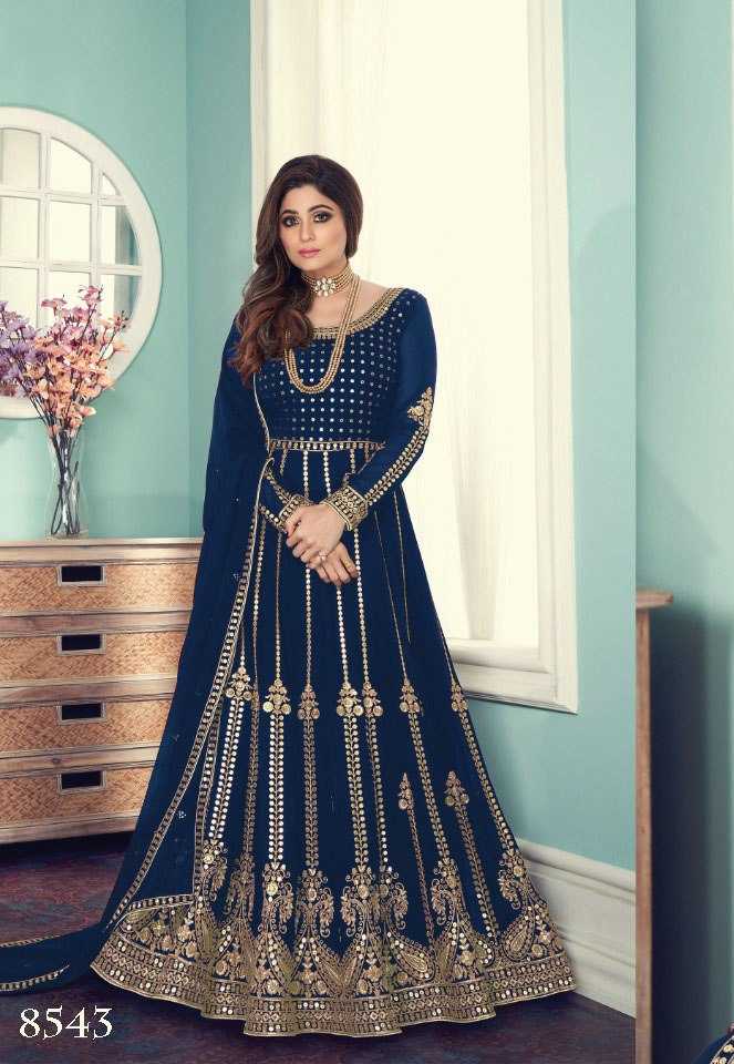 Ynf Georgette KESH504 8543 Gowns Wedding Collections Bollywood Collections Wholesale Embroidery Gowns Georgette Gown Shamita Shetty Manufacturer- Kapda Export