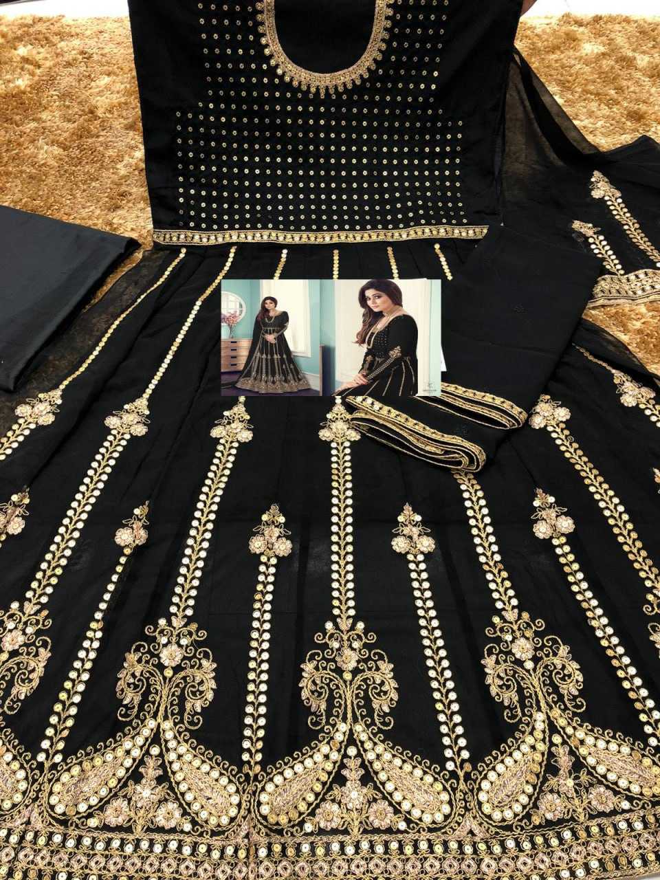 Ynf Georgette KESH504 8543 Gowns Wedding Collections Bollywood Collections Wholesale Embroidery Gowns Georgette Gown Shamita Shetty Manufacturer- Kapda Export