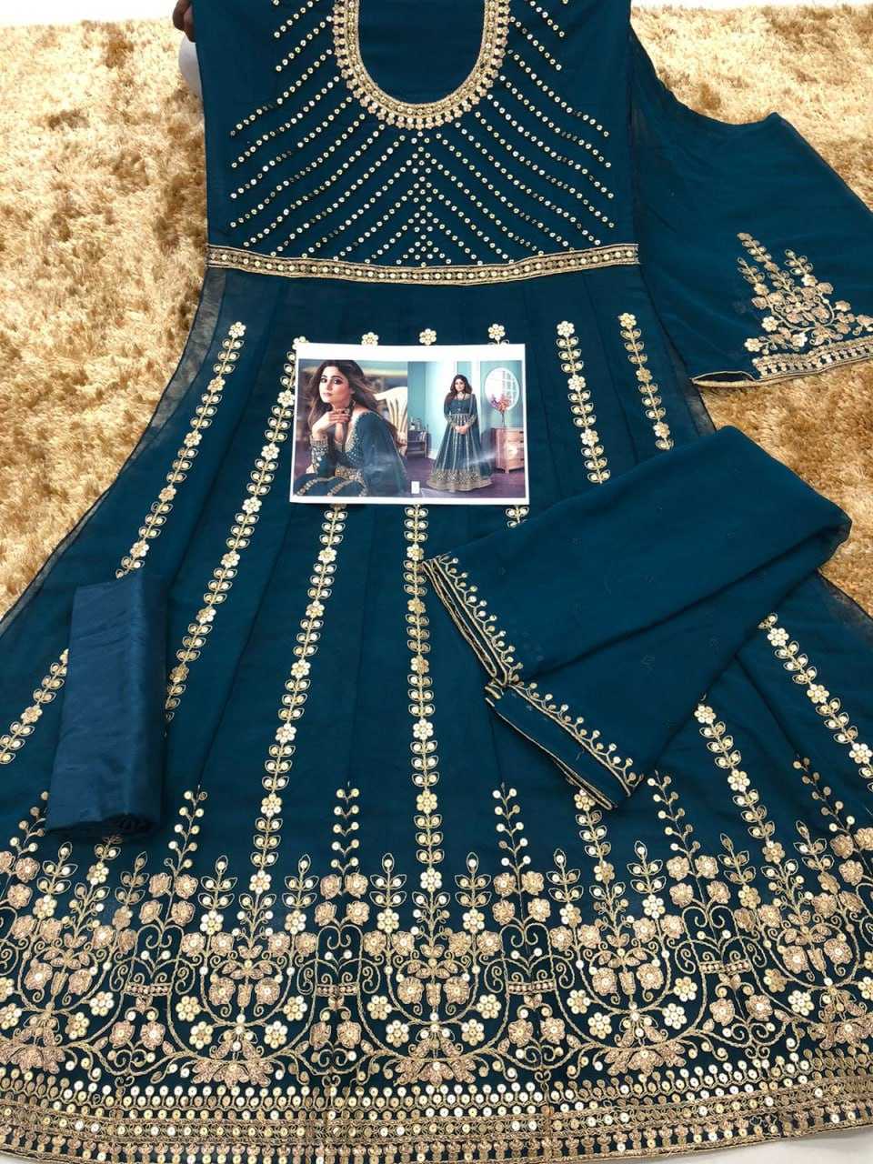 Ynf Georgette KESH504 8546 Gowns Wedding Collections Bollywood Collections Wholesale Embroidery Gowns Georgette Gown Shamita Shetty Manufacturer- Kapda Export