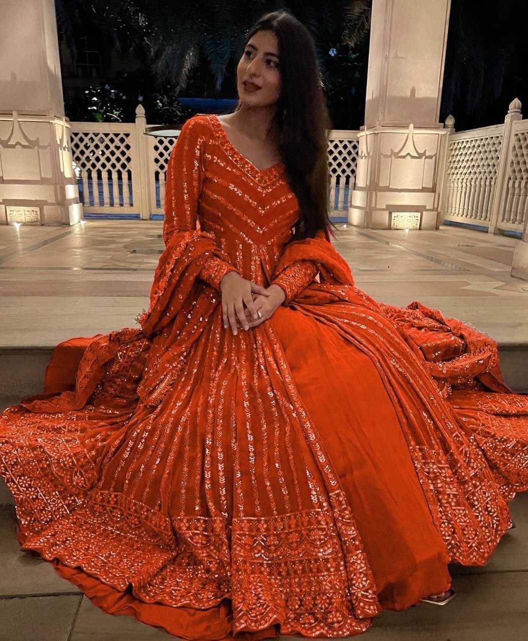 Ynf Georgette RIN162 6453 Lehengas Wholesale Designer Lehenga Georgette Lehenga Anarkali Lehenga Manufacturer- Kapda Export