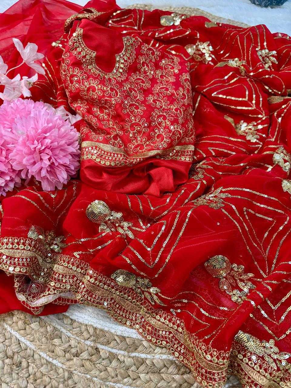 Ynf Georgette RIN164 URVASHI Sarees Wedding Collections Bollywood Collections Wholesale Georgette Sarees Sequence Sarees URVASHI RAUTELA Manufacturer- Kapda Export