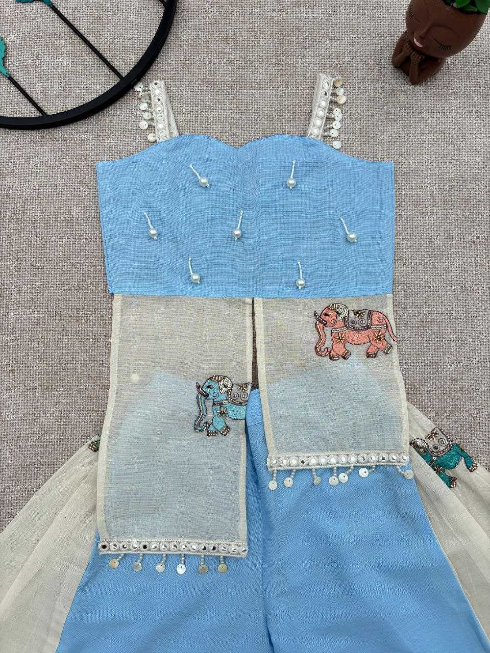 Ynf Khadi RIN107 378 Kids Wear Wholesale Top & Pant Kids Co-ord Set Kids Indo-Western Wear Manufacturer- Kapda Export