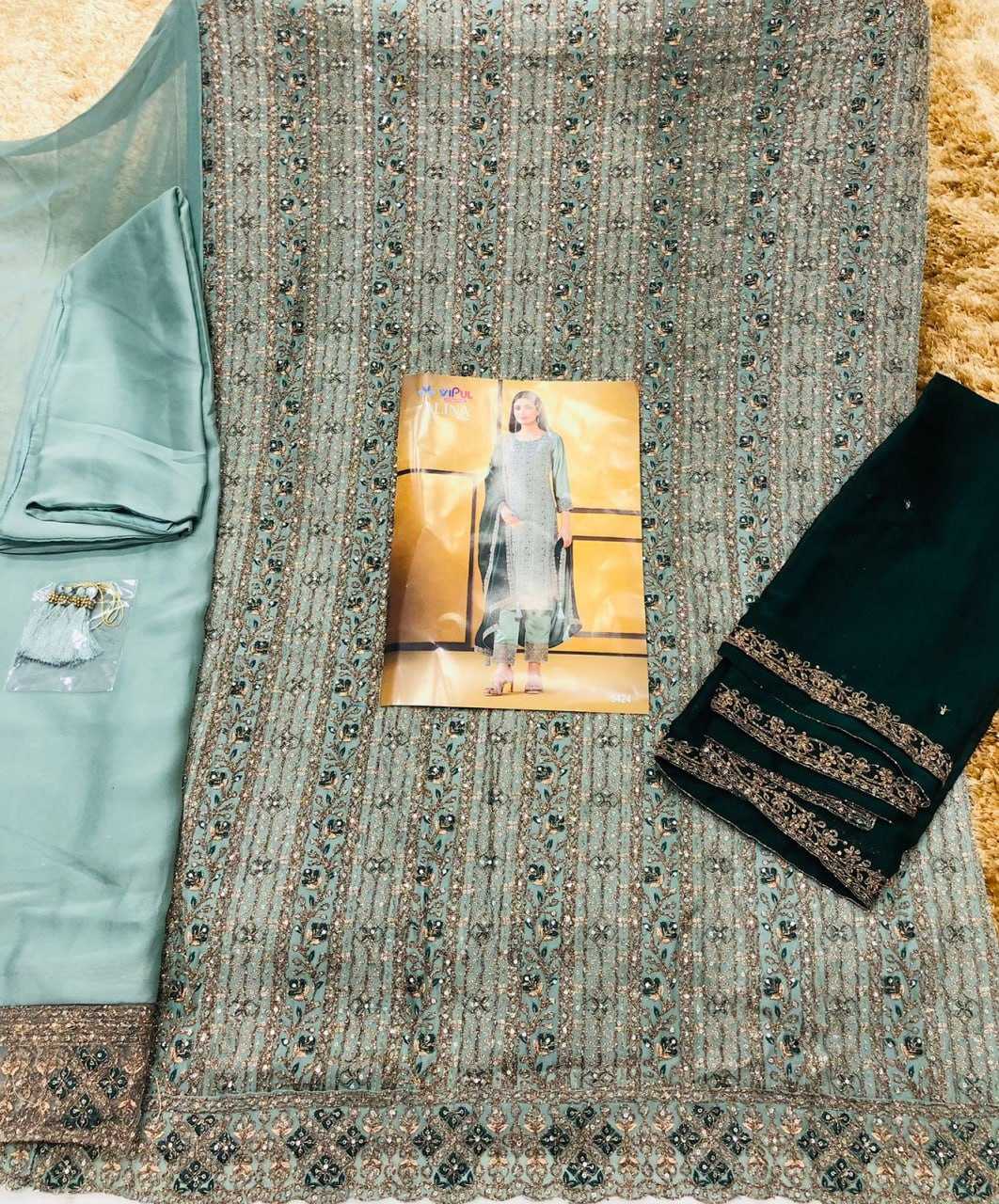 Ynf Net KESH504 5421 Suits & Dresses Wholesale Embroidery Suits Net Suit Semi-Stitched Suits Manufacturer- Kapda Export