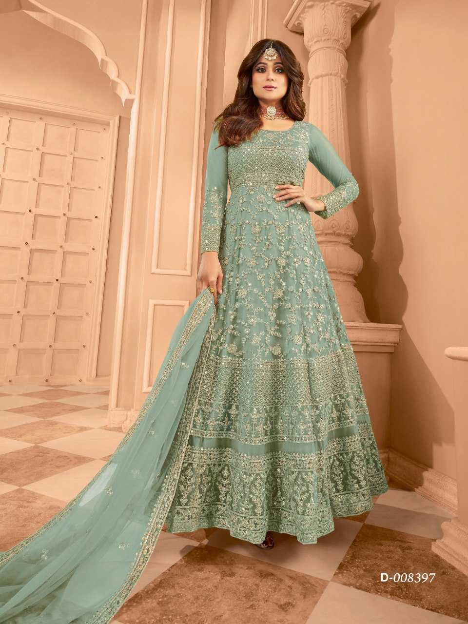 Ynf Net KESH504 8397 Gowns Wedding Collections Bollywood Collections Wholesale Net Gowns Sequin Gowns Shamita Shetty Manufacturer- Kapda Export