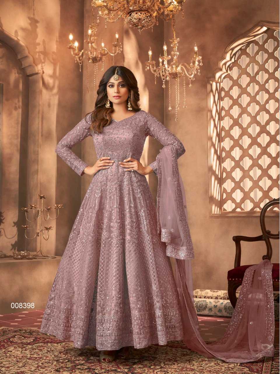Ynf Net KESH504 8398 Gowns Wedding Collections Bollywood Collections Wholesale Embroidery Gowns Sequin Gowns Shamita Shetty Manufacturer- Kapda Export