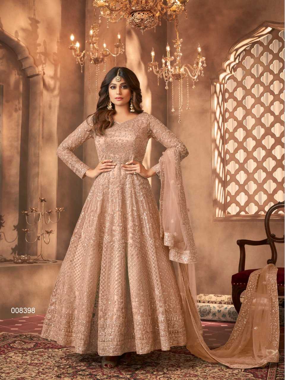 Ynf Net KESH504 8398 Gowns Wedding Collections Bollywood Collections Wholesale Embroidery Gowns Sequin Gowns Shamita Shetty Manufacturer- Kapda Export