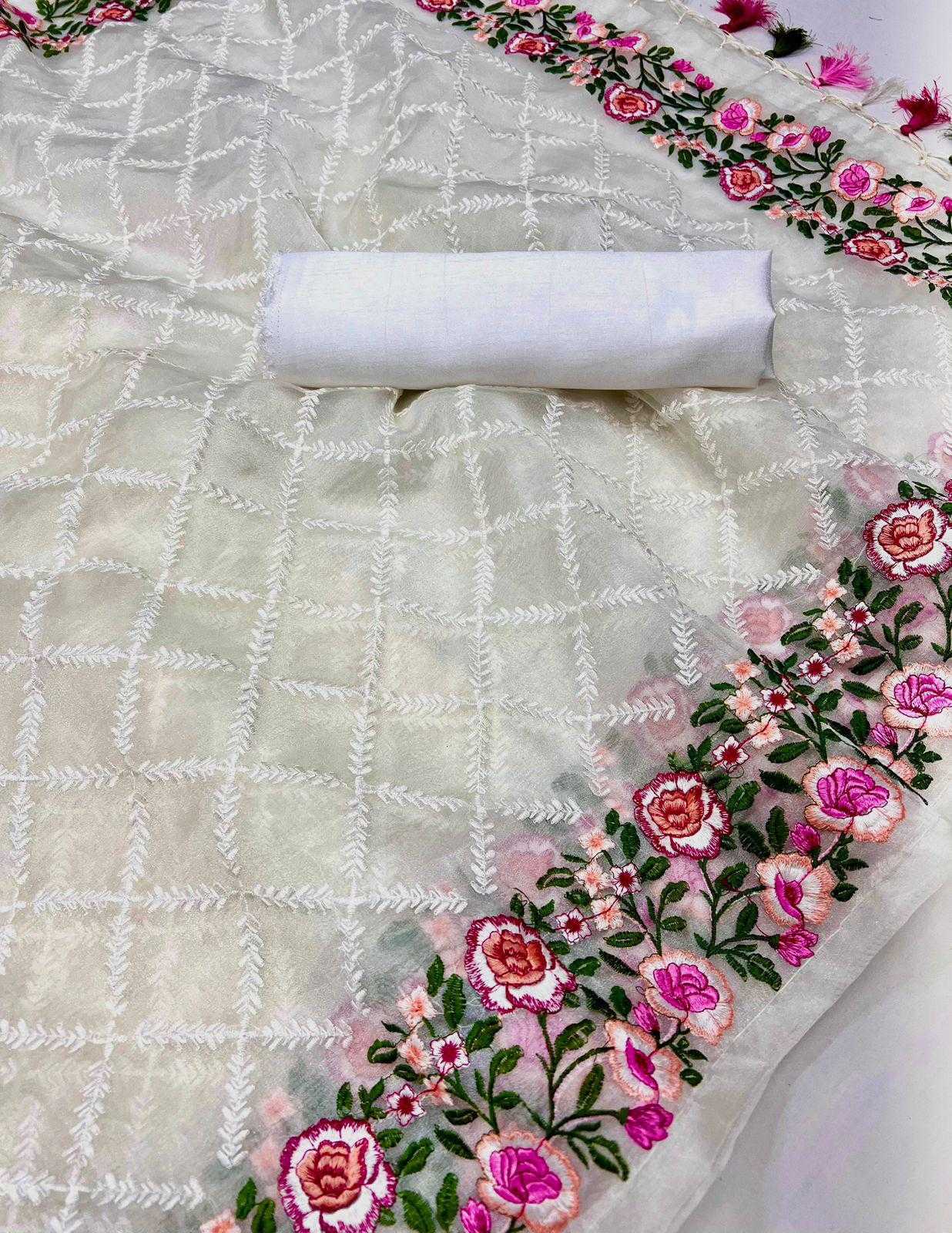 Ynf Organic Silk RIN164 Off-white silk Silk Sarees Wedding Collections Festive Collections Wholesale Designer Silk Sarees Silk Sarees For Weddings White Silk Sarees Manufacturer- Kapda Export