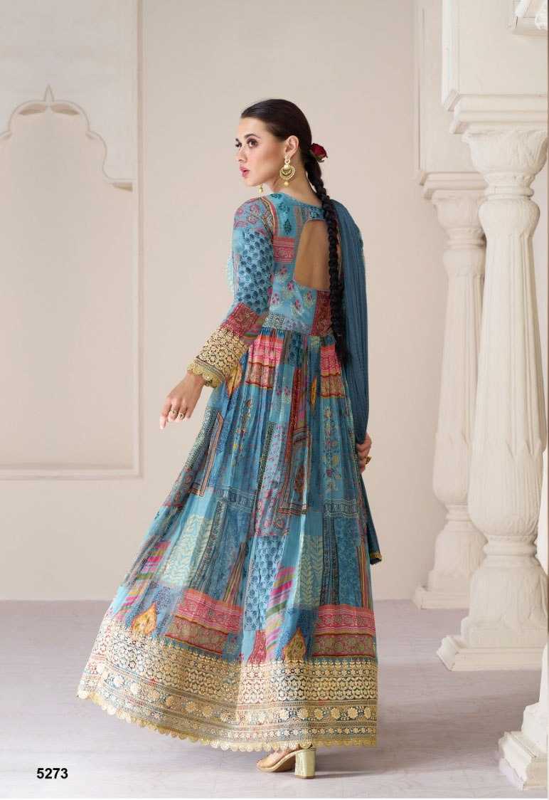 Ynf Organza KESH504 5273 Suits & Dresses Wholesale Alia Cut Suits Printed Suits Anarkali Suits Manufacturer- Kapda Export