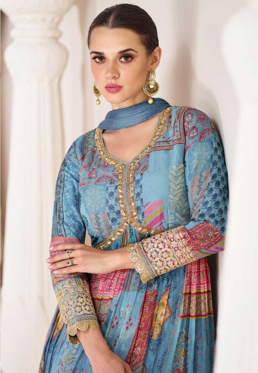 Ynf Organza KESH504 5273 Suits & Dresses Wholesale Alia Cut Suits Printed Suits Anarkali Suits Manufacturer- Kapda Export