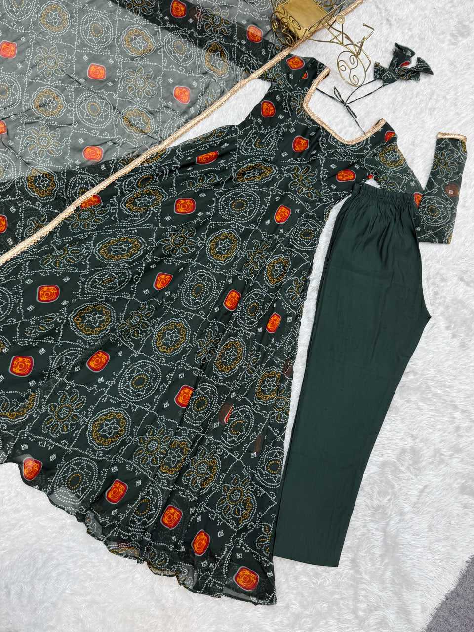 Ynf Pure Chiffon KESH504 48 Gowns Wedding Collections Festive Collections Wholesale Anarkali Gown Chiffon Gowns Lightweight Gowns Manufacturer- Kapda Export