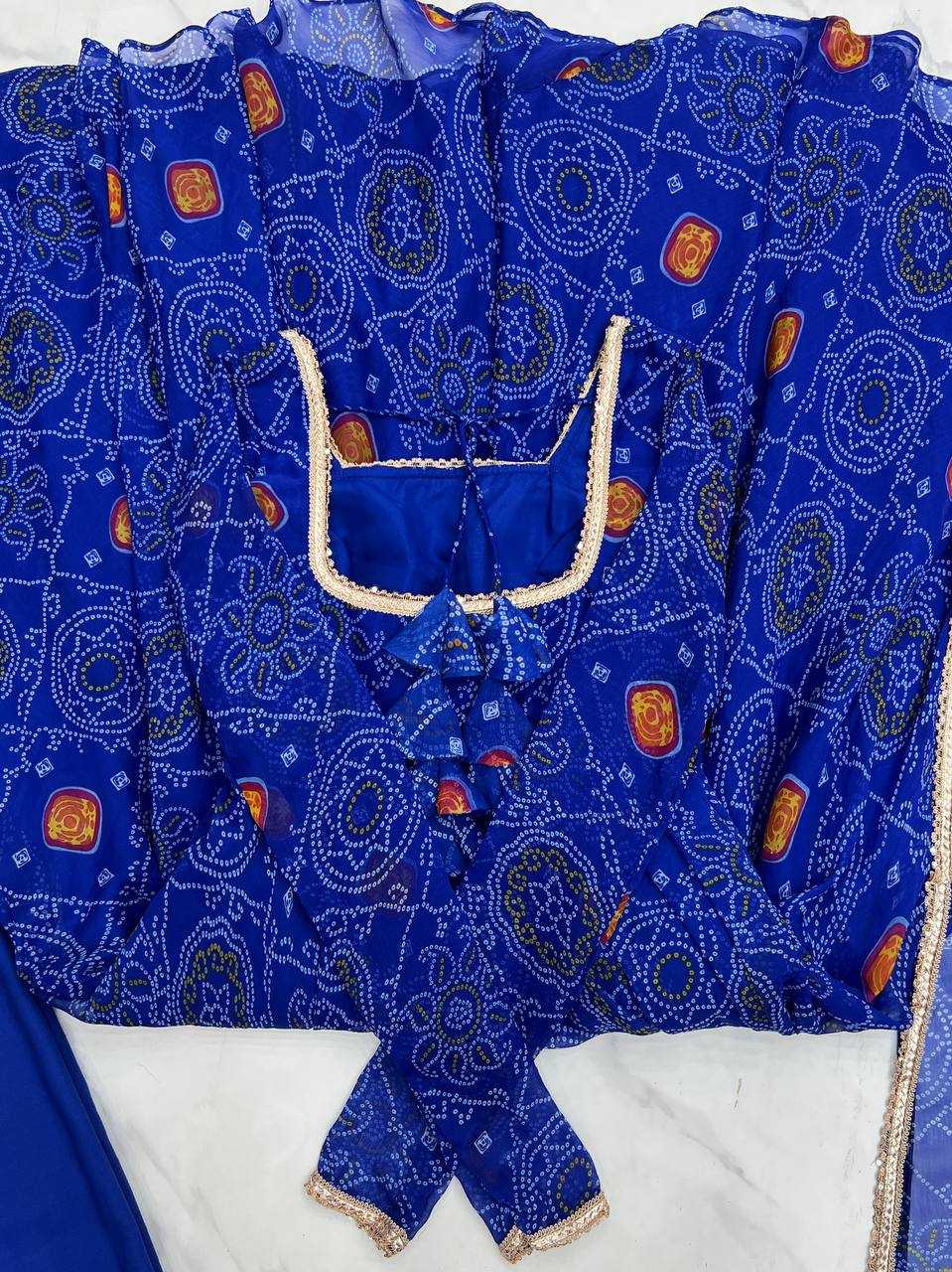 Ynf Pure Chiffon KESH504 48 Gowns Wedding Collections Festive Collections Wholesale Anarkali Gown Chiffon Gowns Lightweight Gowns Manufacturer- Kapda Export