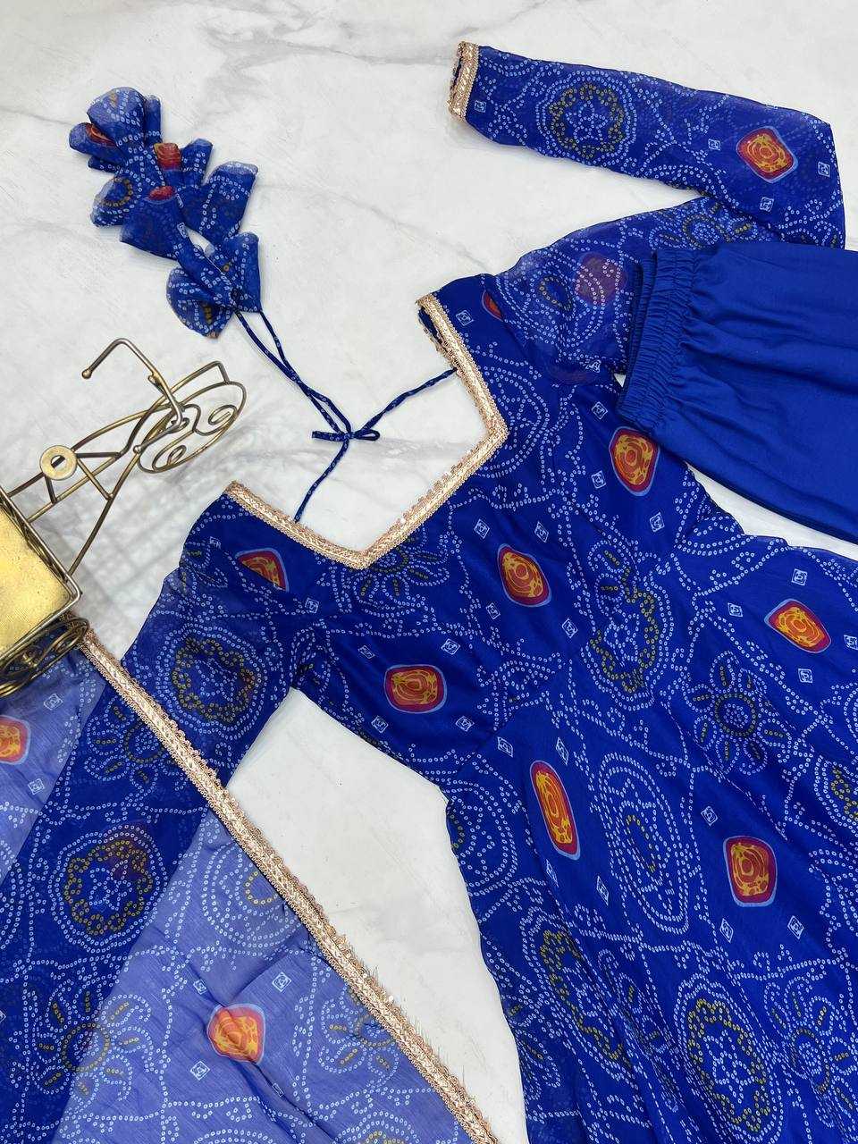 Ynf Pure Chiffon KESH504 48 Gowns Wedding Collections Festive Collections Wholesale Anarkali Gown Chiffon Gowns Lightweight Gowns Manufacturer- Kapda Export