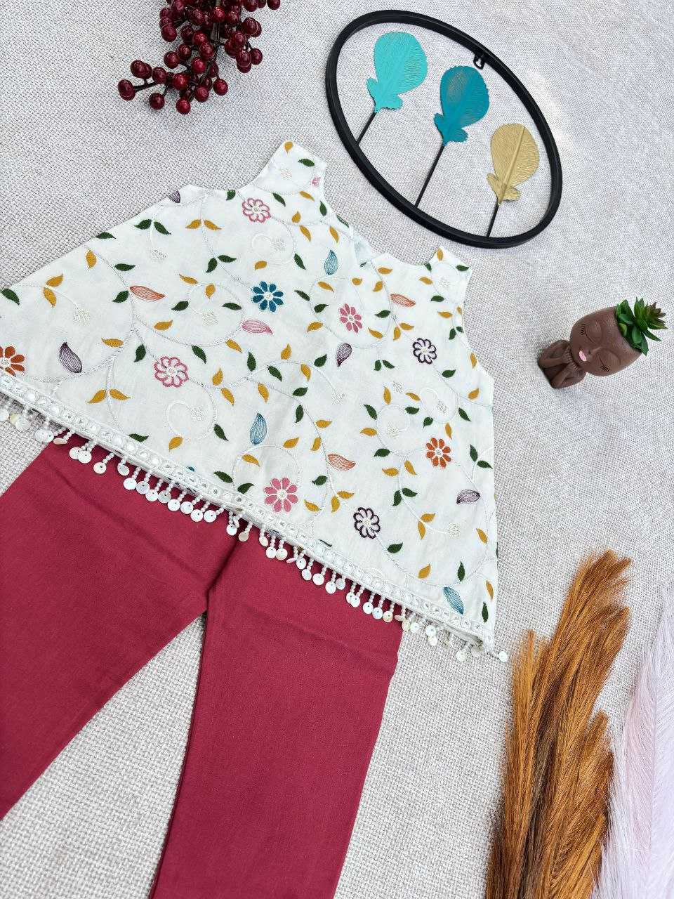 Ynf Pure Cotton RIN107 379 Kids Wear Wedding Collections Festive Collections Wholesale Kids Frocks Girls Cotton Frocks Kids Festive Wear Manufacturer- Kapda Export