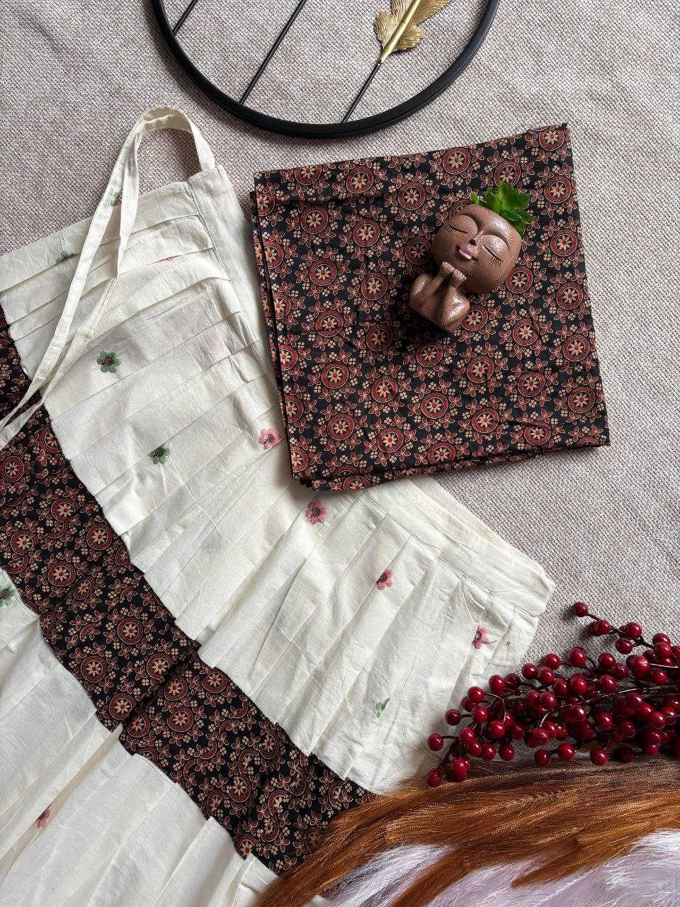 Ynf Pure Cotton RIN107 382 Kids Wear Wedding Collections Festive Collections Wholesale Kids Lehenga Embroidered Frock Girls Cotton Frocks Manufacturer- Kapda Export