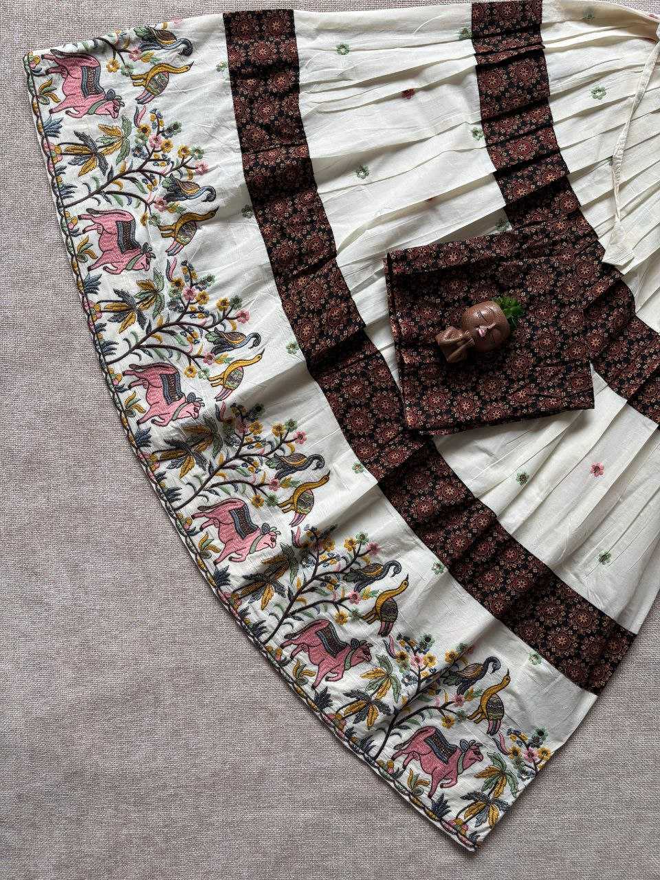 Ynf Pure Cotton RIN107 382 Kids Wear Wedding Collections Festive Collections Wholesale Kids Lehenga Embroidered Frock Girls Cotton Frocks Manufacturer- Kapda Export