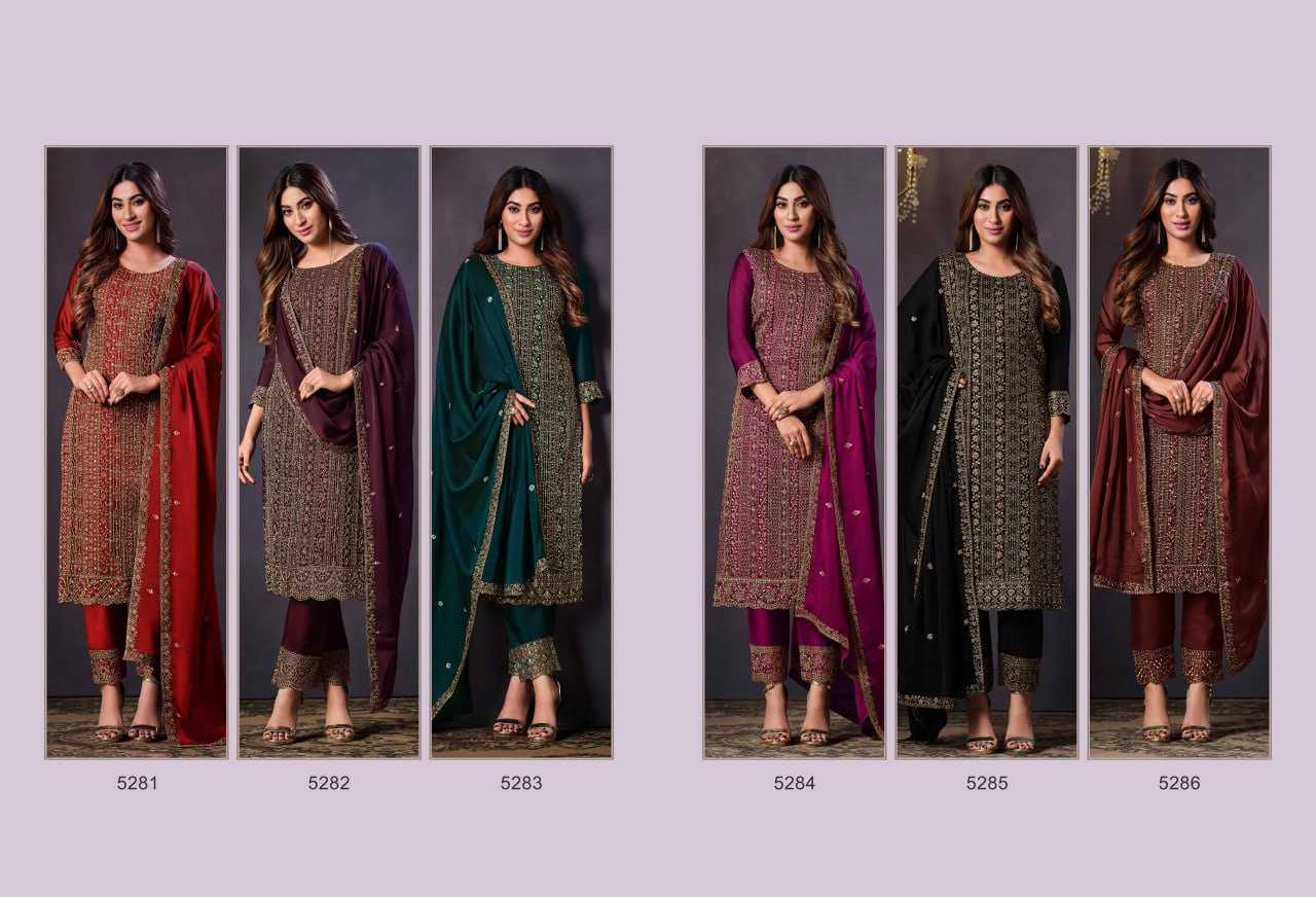 Ynf Rangoli Silk KESH504 5281 Suits & Dresses Wholesale Semi-Stitched Suits A-Line Suits Casual Dresses Manufacturer- Kapda Export