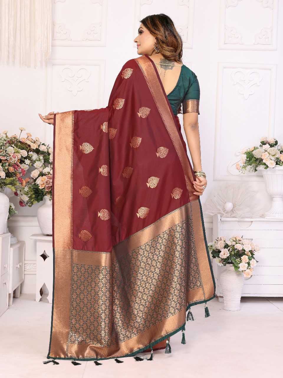 Ynf Soft Silk RIN144 vardhman Silk Sarees Wedding Collections Festive Collections Wholesale Soft Silk Sarees Banarasi Silk Sarees With Zari Work Bridesmaid Outfits Manufacturer- Kapda Export