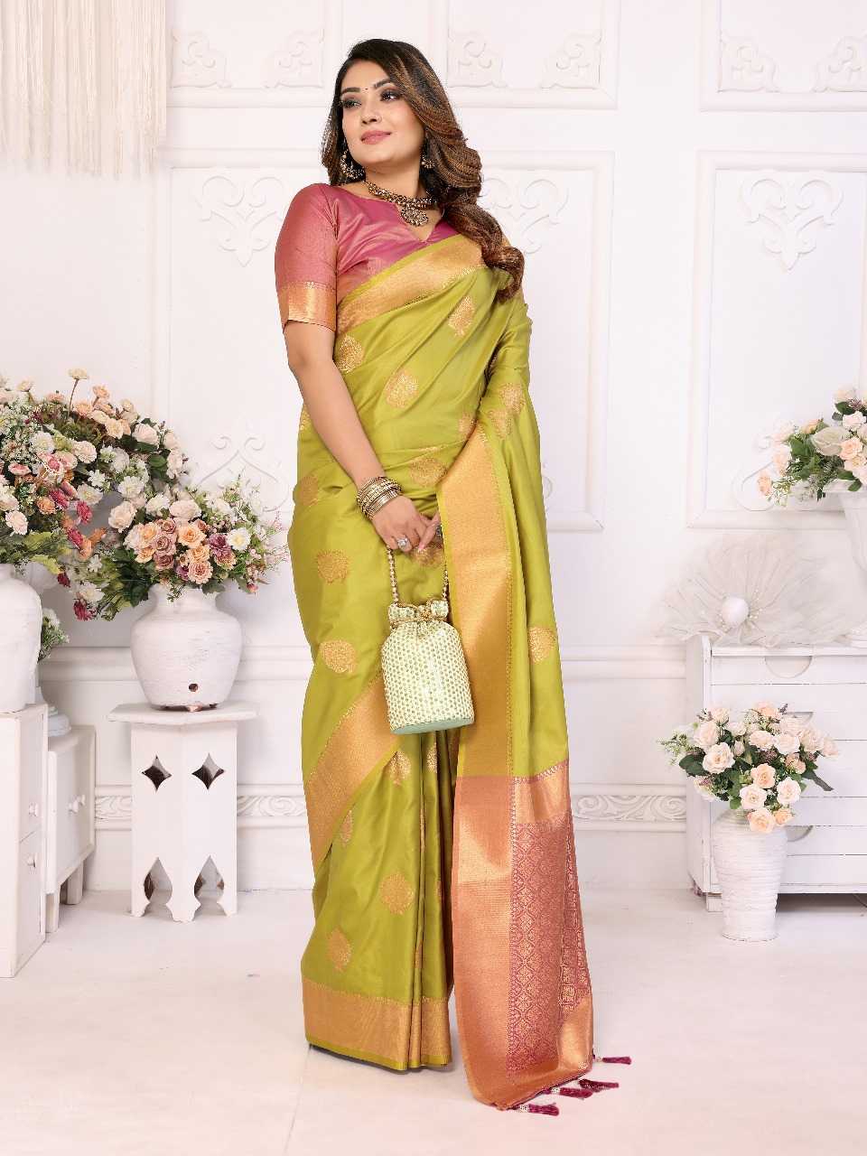 Ynf Soft Silk RIN144 vardhman Silk Sarees Wedding Collections Festive Collections Wholesale Soft Silk Sarees Banarasi Silk Sarees With Zari Work Bridesmaid Outfits Manufacturer- Kapda Export
