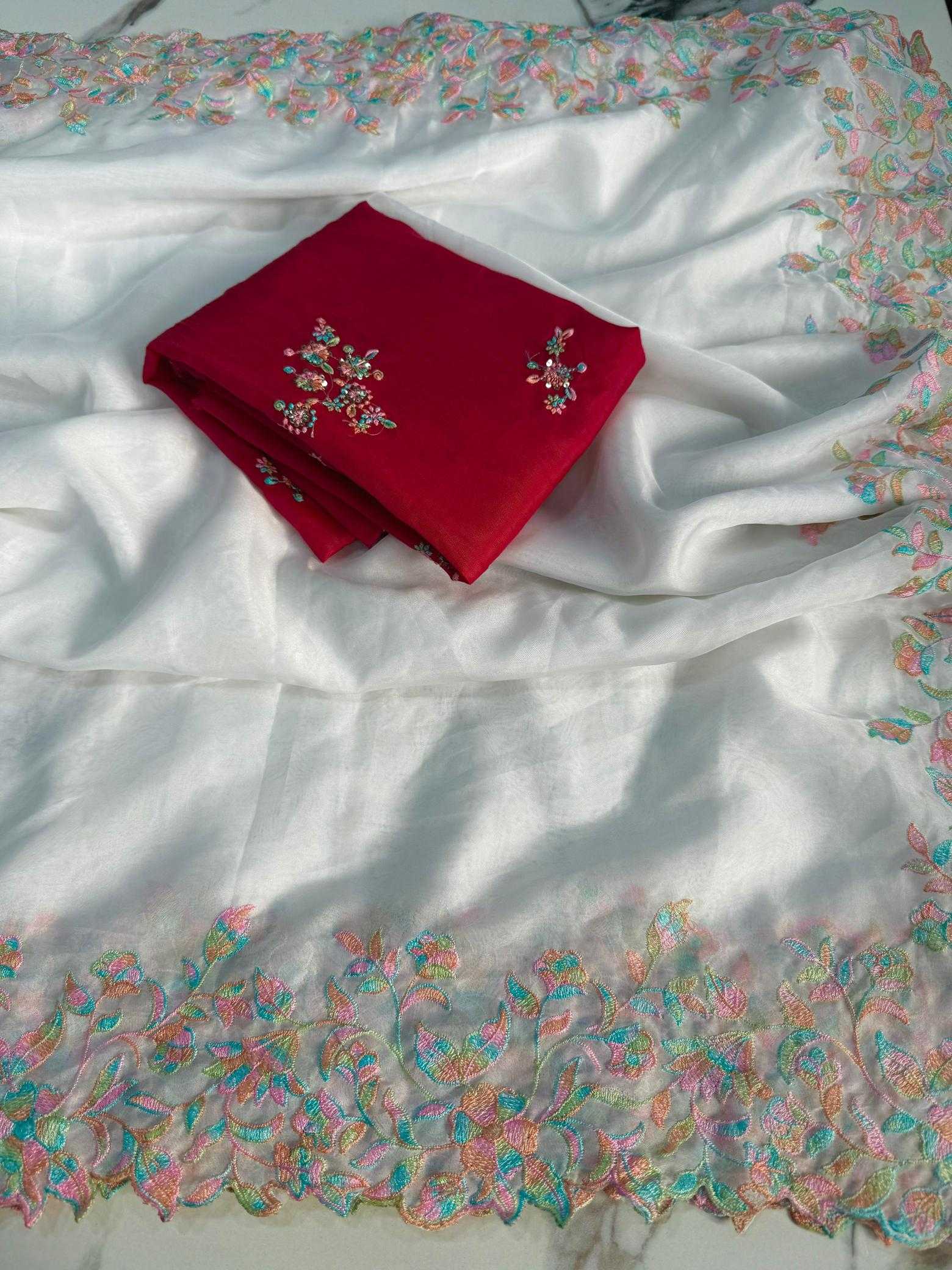 Ynf Tabby Silk RIN178 Fresh Silk Sarees Wedding Collections Festive Collections Wholesale Lightweight Silk Sarees White Silk Sarees Onam Collections Manufacturer- Kapda Export