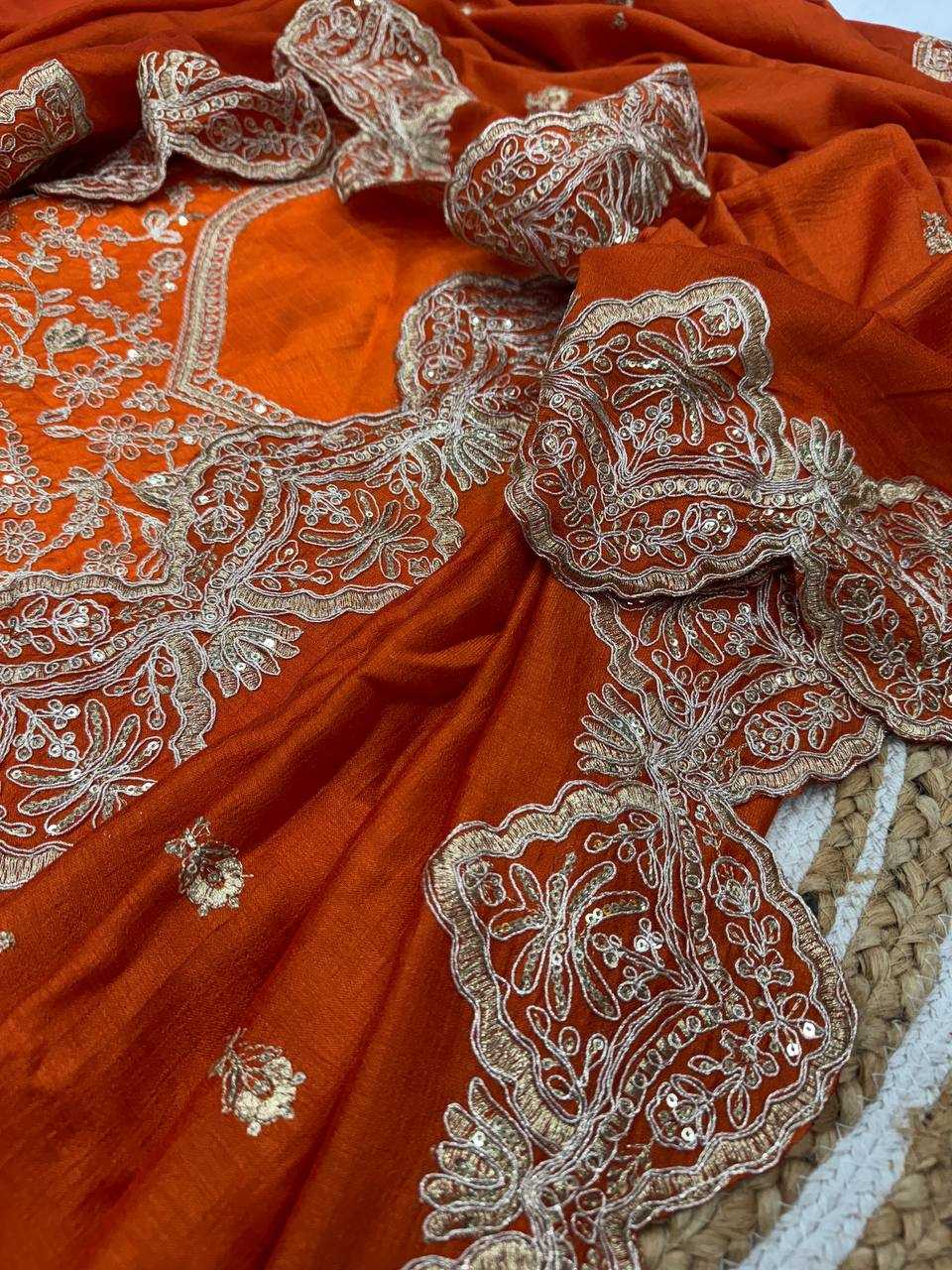 Ynf Vichitra Silk RIN151 5455 Bollywood Collections Wholesale Rashmika Mandanna Sarees Manufacturer- Kapda Export