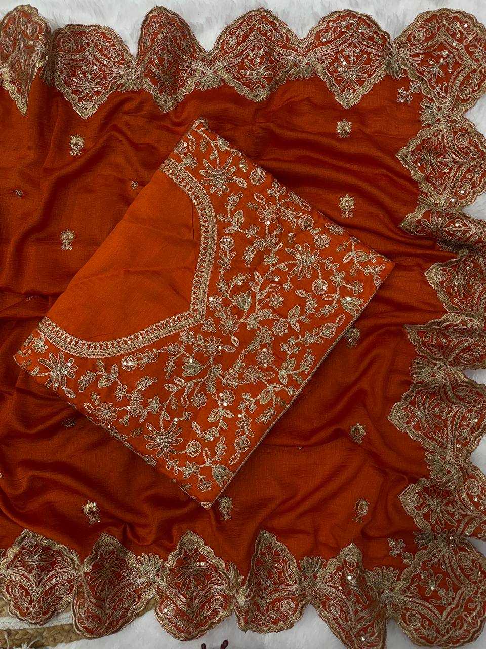 Ynf Vichitra Silk RIN151 5455 Bollywood Collections Wholesale Rashmika Mandanna Sarees Manufacturer- Kapda Export